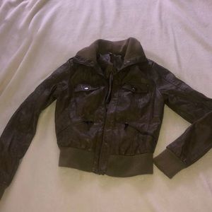 Faux leather jacket